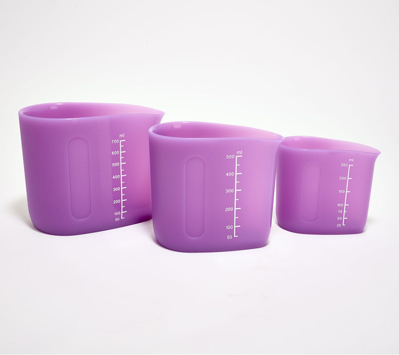KOCHBLUME S/3 Ergonomic Silicone Nesting Measuring Cups — View 7