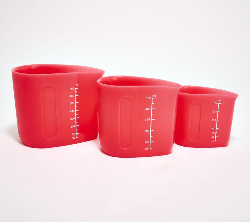 KOCHBLUME S/3 Ergonomic Silicone Nesting Measuring Cups — View 9