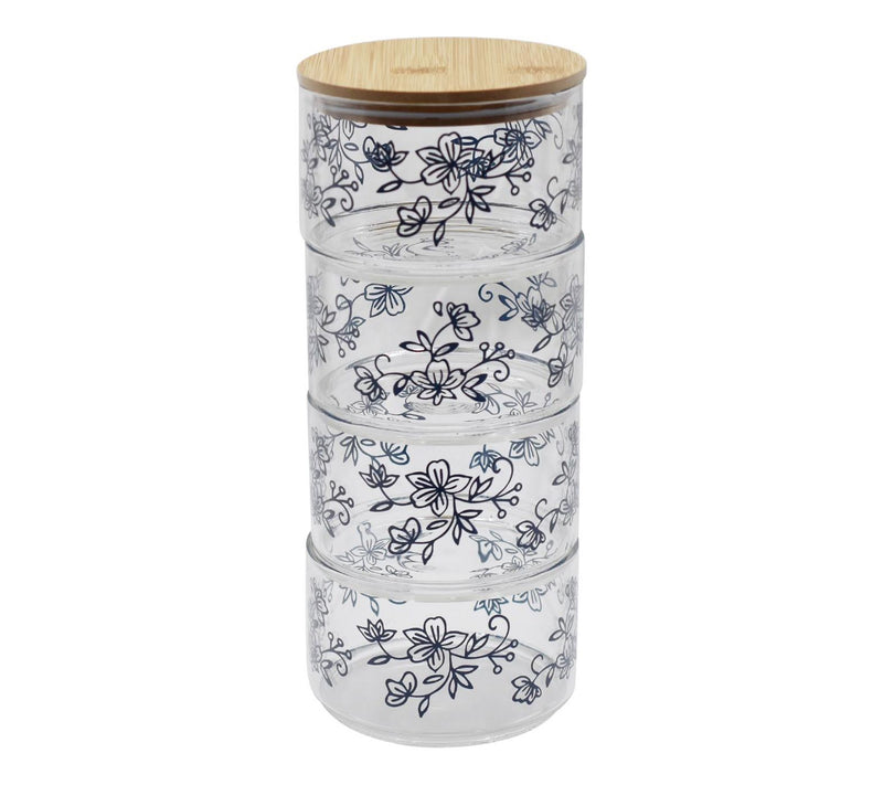 Temp-tations Stackable 18-oz Glass Bowls with Wood Lids — View 7