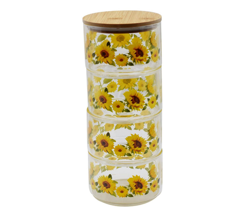 Temp-tations Stackable 18-oz Glass Bowls with Wood Lids — View 2