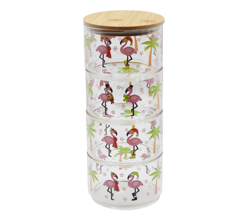Temp-tations Stackable 18-oz Glass Bowls with Wood Lids — View 5