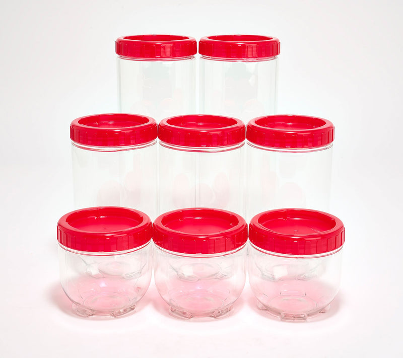 LocknLock 8-Piece Interlockling Round Canisters — View 12