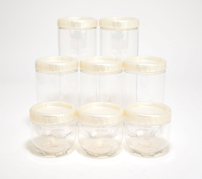 LocknLock 8-Piece Interlockling Round Canisters — View 14