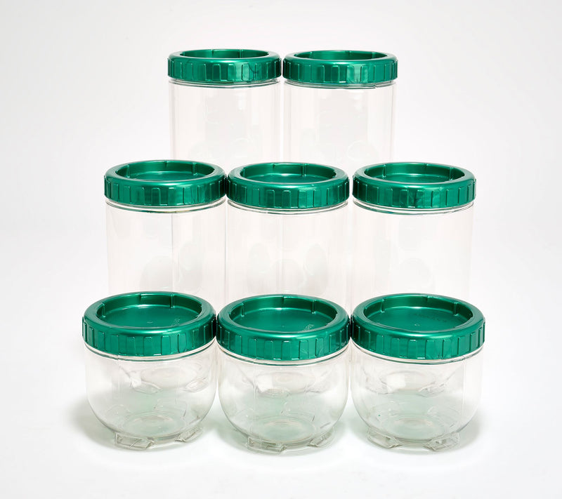 LocknLock 8-Piece Interlockling Round Canisters — View 16