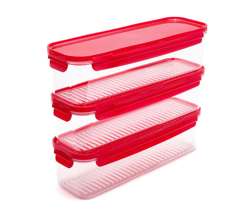 LocknLock Set of (3) 7.5-Cup Tritan Rectangles — View 9