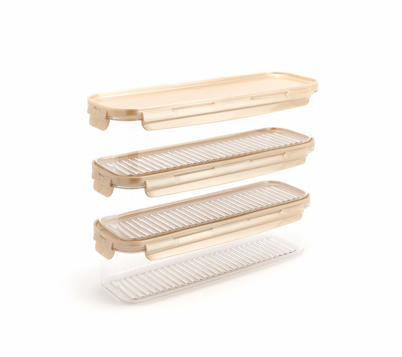 LocknLock Set of (3) 7.5-Cup Tritan Rectangles — View 4