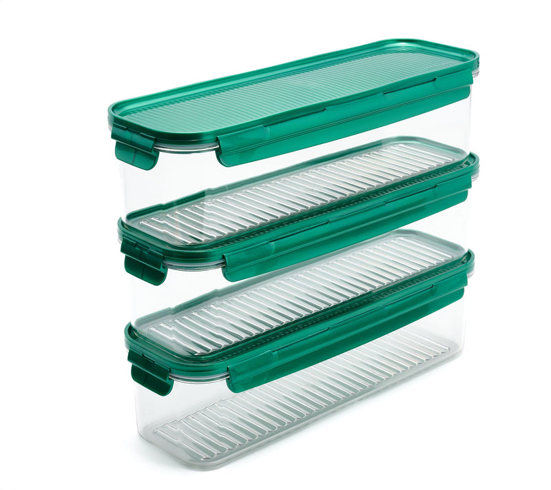 LocknLock Set of (3) 7.5-Cup Tritan Rectangles — View 6