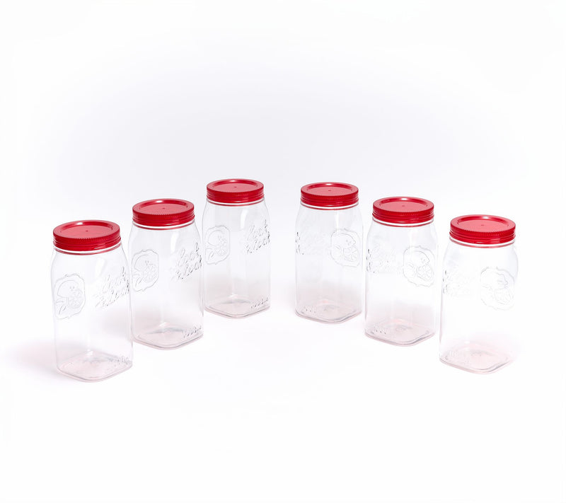 LocknLock Set of (6) 4-Cup Twist Lid Mason Jars — View 15
