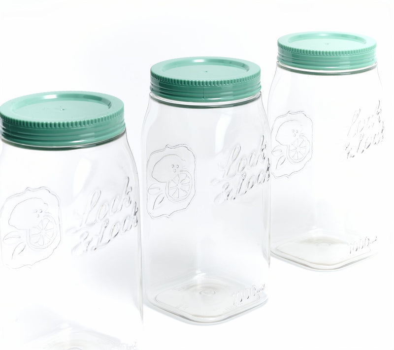 LocknLock Set of (6) 4-Cup Twist Lid Mason Jars — View 5
