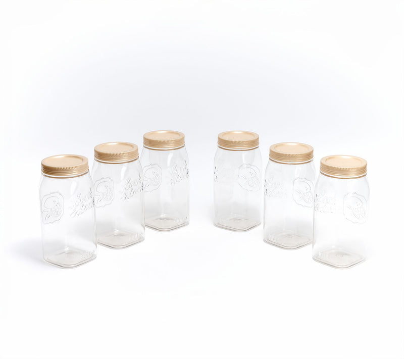 LocknLock Set of (6) 4-Cup Twist Lid Mason Jars — View 3