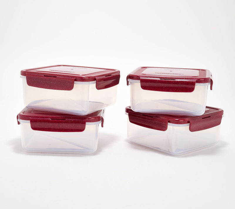 LocknLock Set of 4 Sandwich Squares w/ Insert Trays — View 3