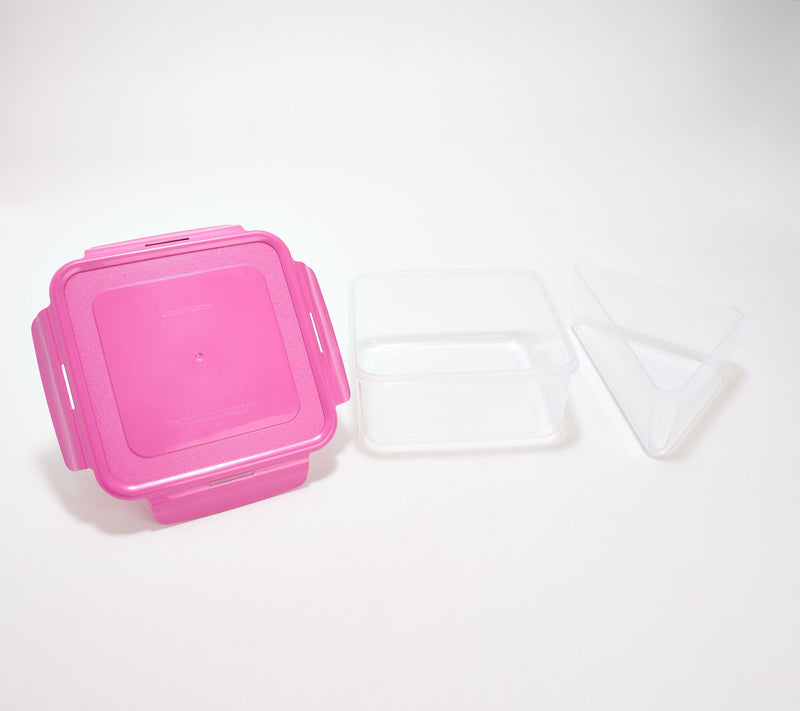 LocknLock Set of 4 Sandwich Squares w/ Insert Trays — View 18