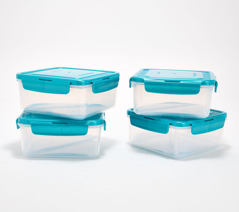 LocknLock Set of 4 Sandwich Squares w/ Insert Trays — View 17