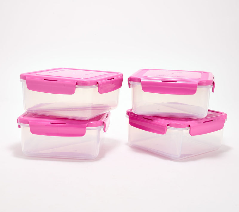 LocknLock Set of 4 Sandwich Squares w/ Insert Trays — View 5