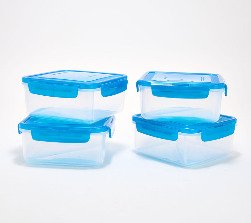 LocknLock Set of 4 Sandwich Squares w/ Insert Trays — View 7