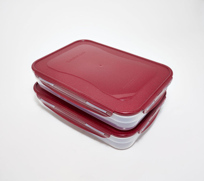 LocknLock Set of (2) 14-Cup Rectangle Containers — View 11