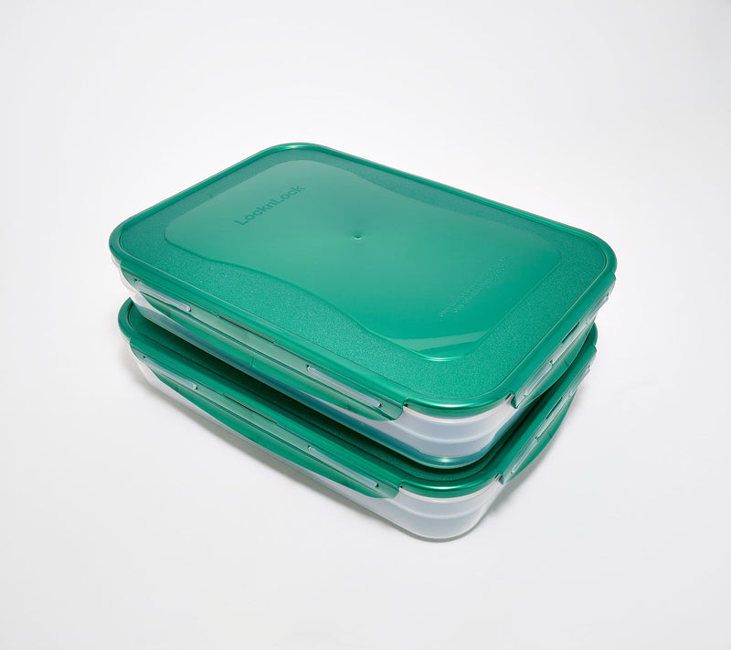LocknLock Set of (2) 14-Cup Rectangle Containers — View 15