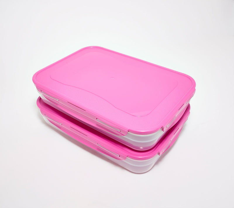 LocknLock Set of (2) 14-Cup Rectangle Containers — View 17