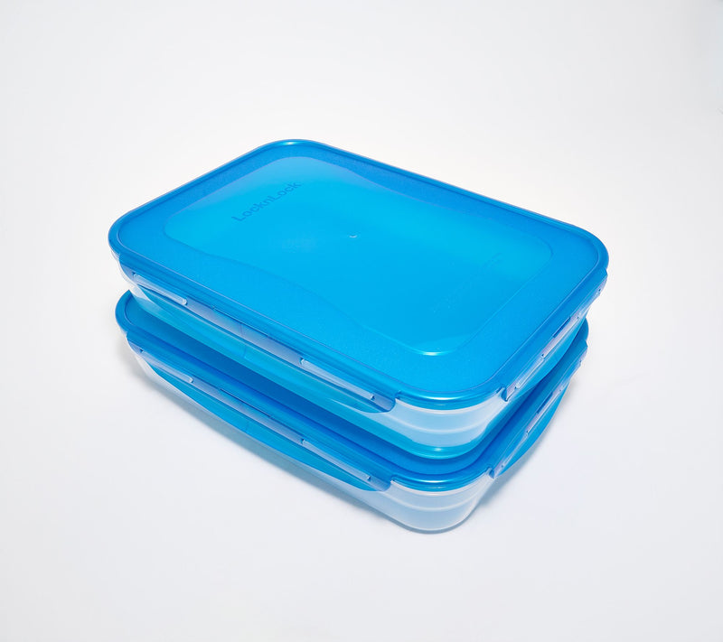 LocknLock Set of (2) 14-Cup Rectangle Containers — View 18