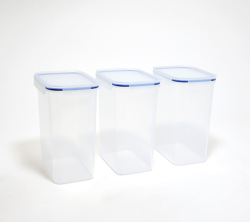 LocknLock Set of (3) 17-Cup Tall Pantry Containers — View 5