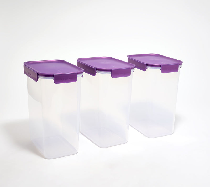 LocknLock Set of (3) 17-Cup Tall Pantry Containers — View 11
