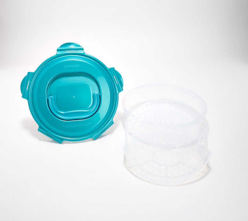 LocknLock Set of 2 8" Mini Pie Carriers w/ Handle Lids — View 16