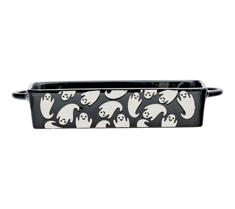 10 Strawberry Street Flying Ghost Bakeware, Rectangle, Black — Main view