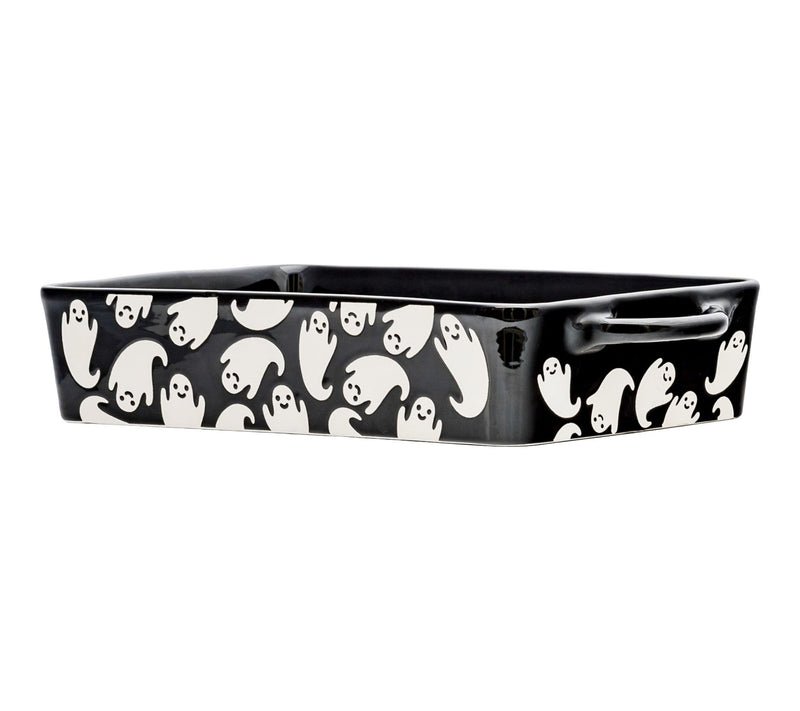 10 Strawberry Street Flying Ghost Bakeware, Rectangle, Black — View 2