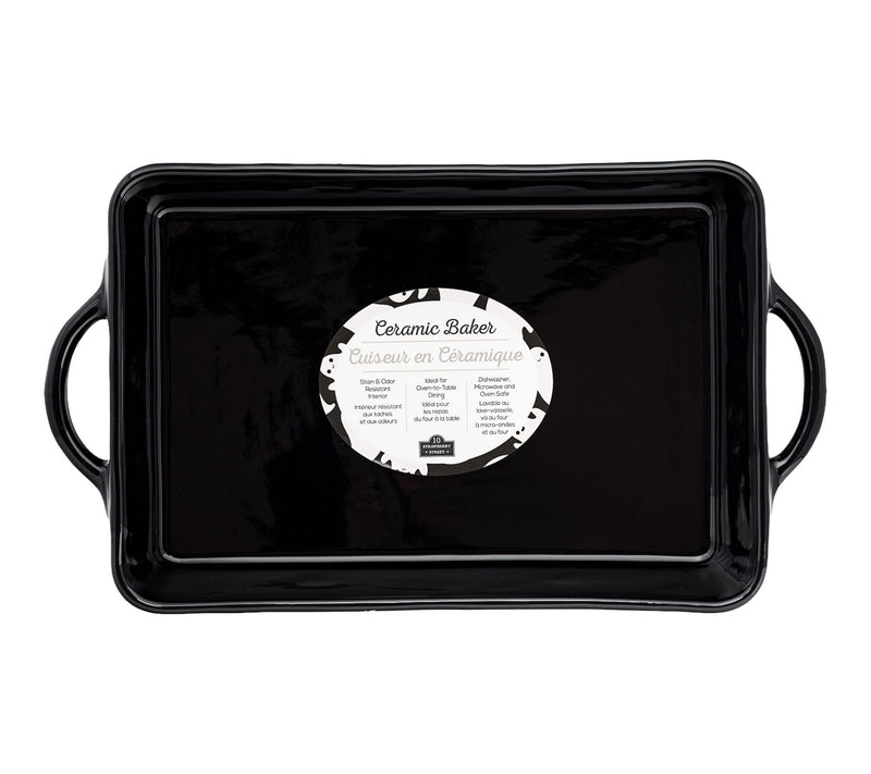 10 Strawberry Street Flying Ghost Bakeware, Rectangle, Black — View 4