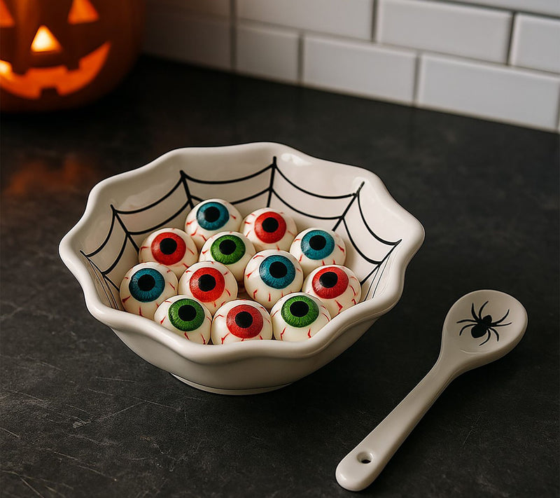 10 Strawberry Street Pumpkin & Web Dip ServingSet — View 6
