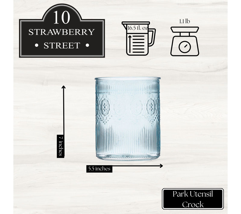 10 Strawberry Street Park Glass Utensil Crock — View 8