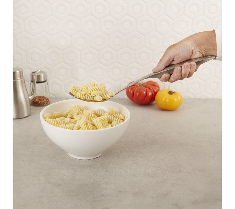 RSVP Stainless Steel Slotted Spoon — View 2