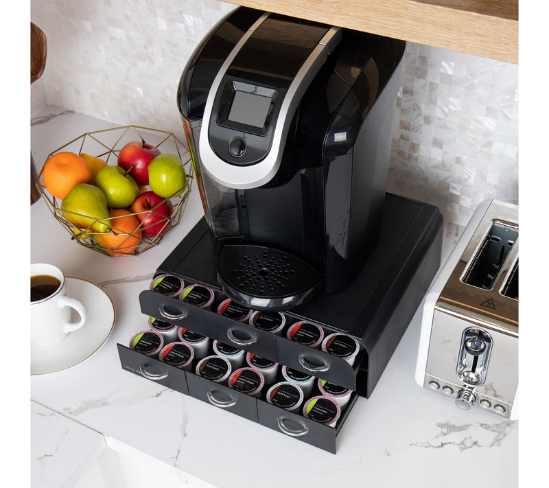 Mind Reader Coffee Pod Organizer with 2 Drawers, 72 Capacity — View 6