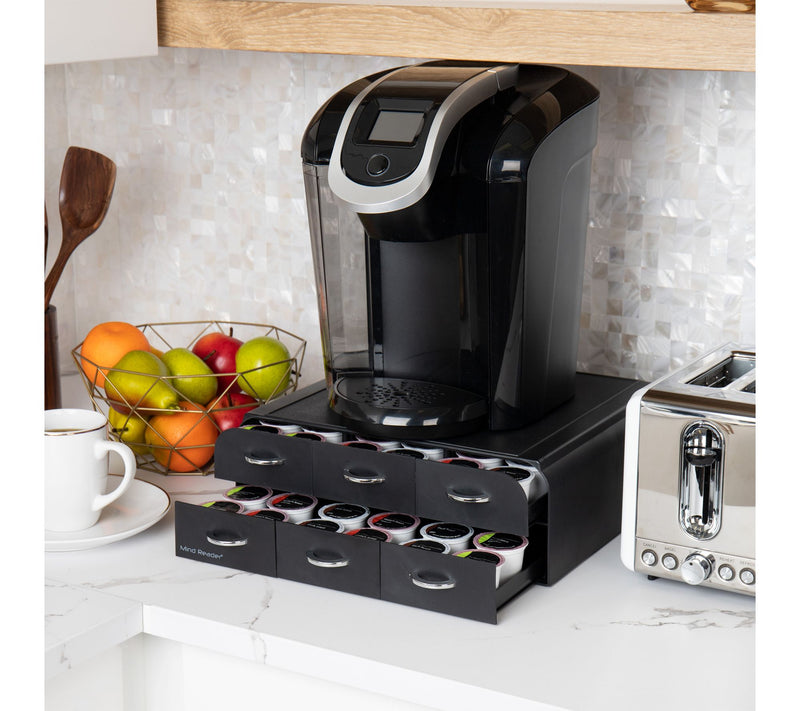 Mind Reader Coffee Pod Organizer with 2 Drawers, 72 Capacity — View 2