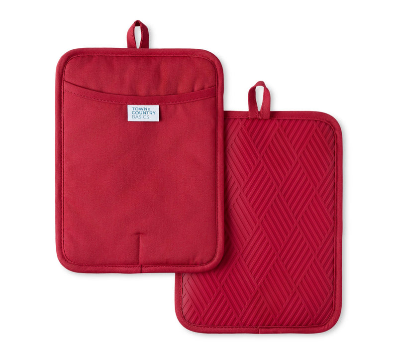 Town & Country Basics Basketweave Pot Holders 2-Pack Set — Main view