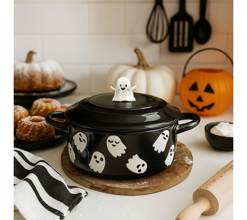 10 Strawberry Street Set of 2 Flying Ghost Bakeware Cocottes — View 7