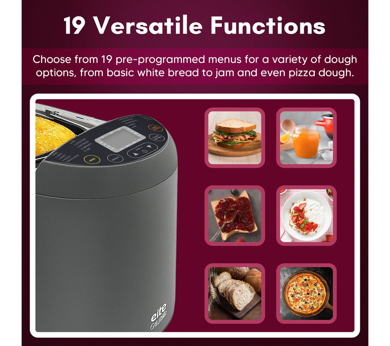 Elite Cuisine Bread Maker w/ CERALAST Ceramic Pan & Blade — View 5