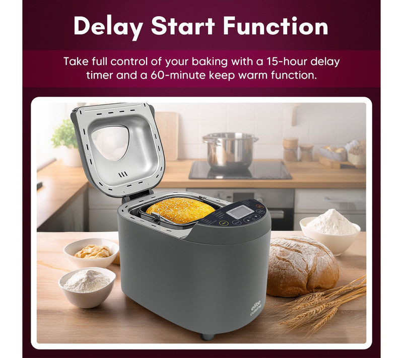 Elite Cuisine Bread Maker w/ CERALAST Ceramic Pan & Blade — View 3