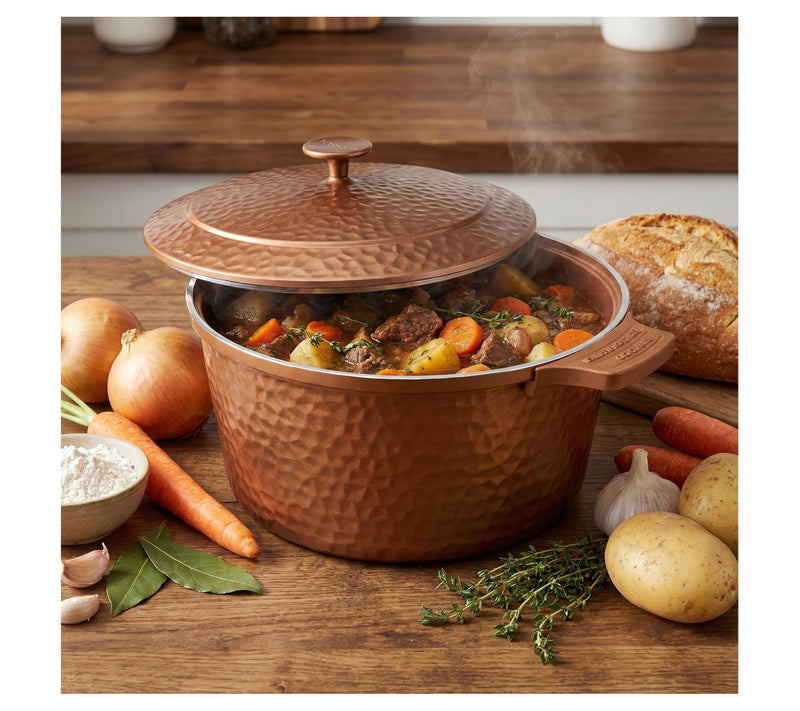 Gotham Steel 5 Quart Nonstick Ceramic HammeredDutch Oven — View 2