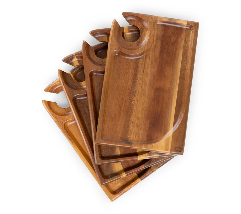 Toscana Rectangle Wine Appetizer Plate Set of 4 — View 9