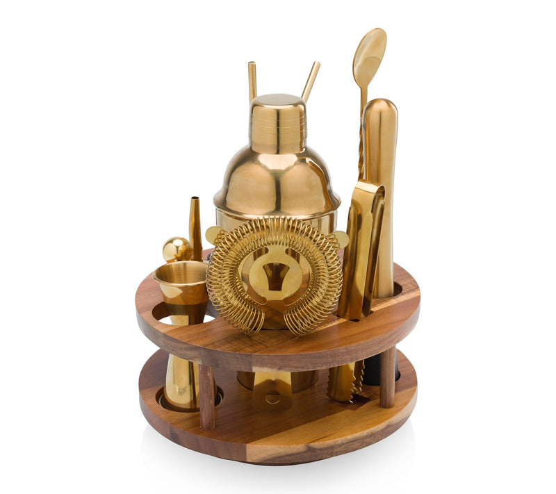 Legacy Carousel 13 Piece Lazy Susan Bar Tool Set — View 7