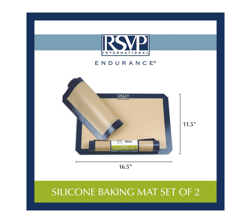 RSVP Set/2 Silicone Baking Mats — View 7