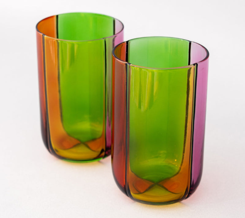 ban.do High Ball Glasses, Colorblock — View 3