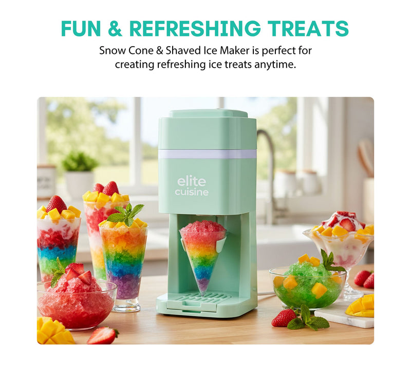 Elite Cuisine Shaved Ice & Snow Cone Maker — View 2