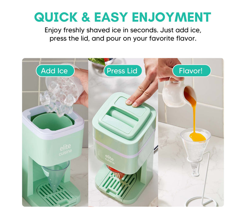 Elite Cuisine Shaved Ice & Snow Cone Maker — View 6