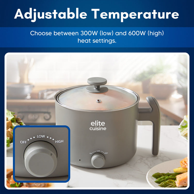 Elite Cuisine 1.25qt Noodle Express Hot Pot — View 5