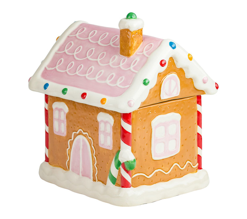 10 Strawberry Street Gingerbread Cottage Canister — View 3