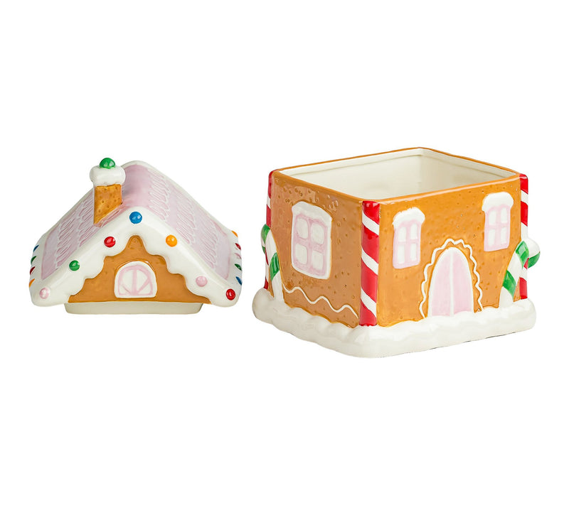 10 Strawberry Street Gingerbread Cottage Canister — View 4