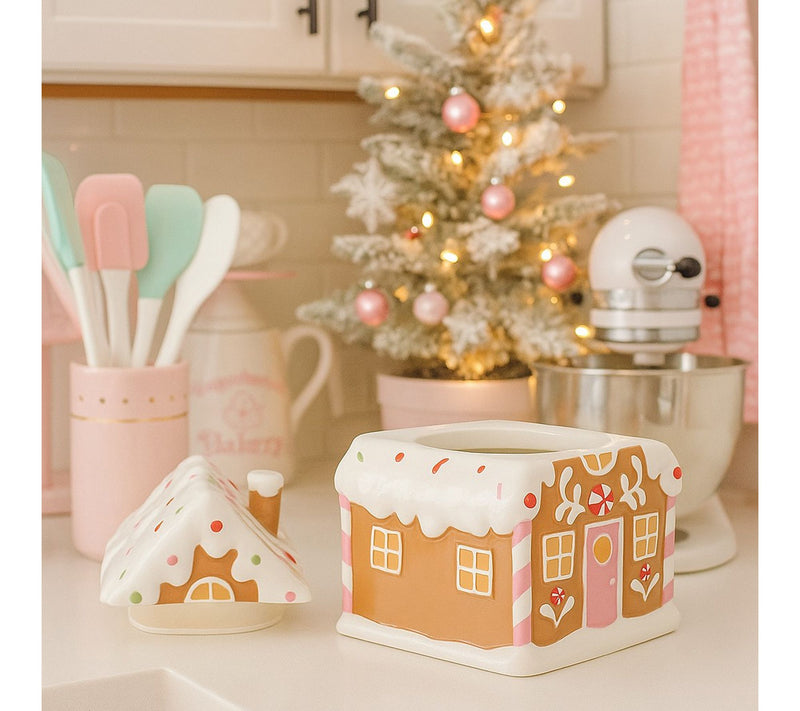 10 Strawberry Street Gingerbread Chalet Canister — View 5