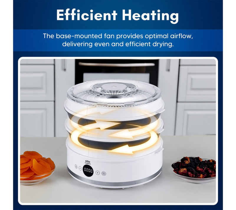 Elite Cuisine 5-Tray Digital Food Dehydrator — View 5